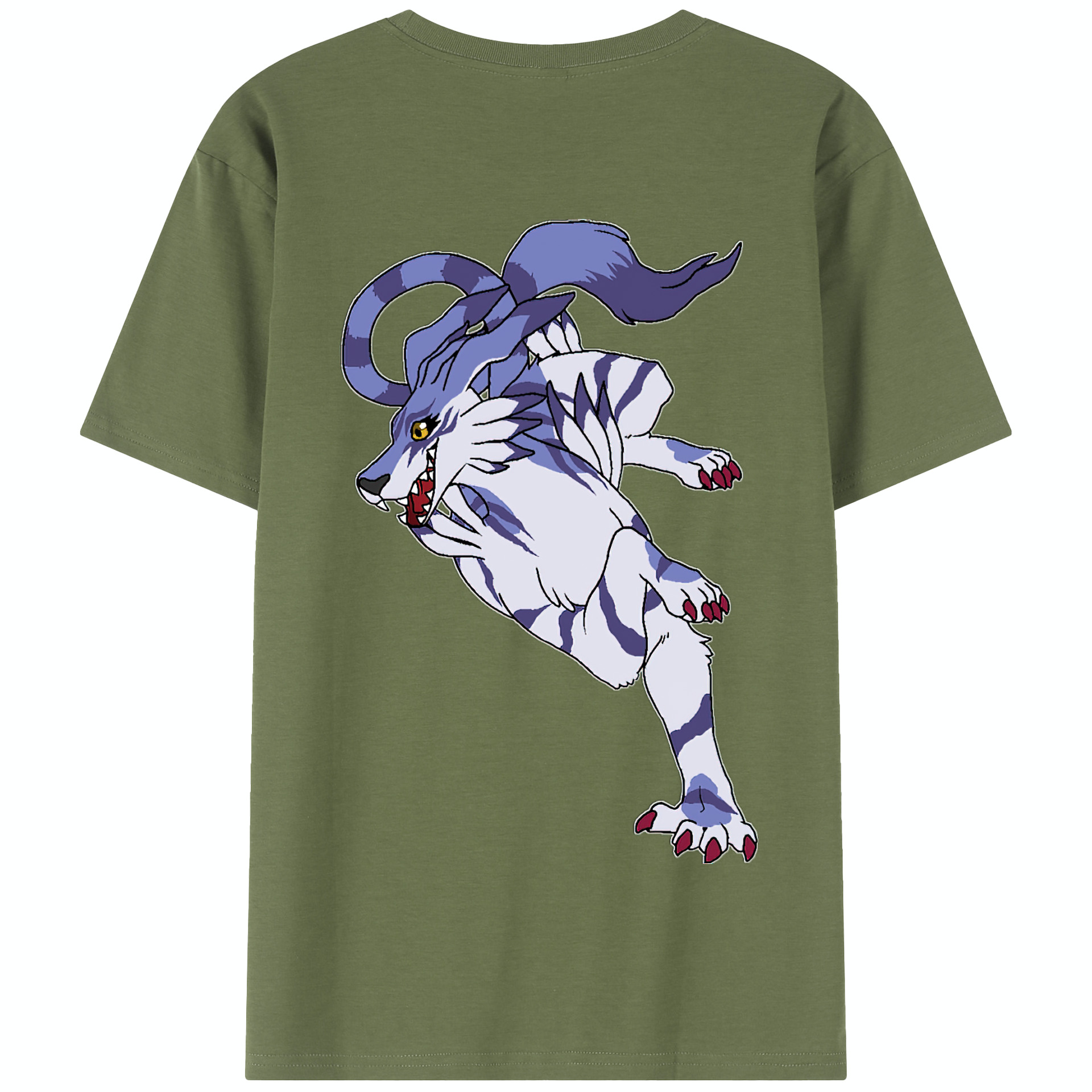 （画像用） Digimon デジタルモンスター/デジモン 綿100％半袖Tシャツ（背面プリント）